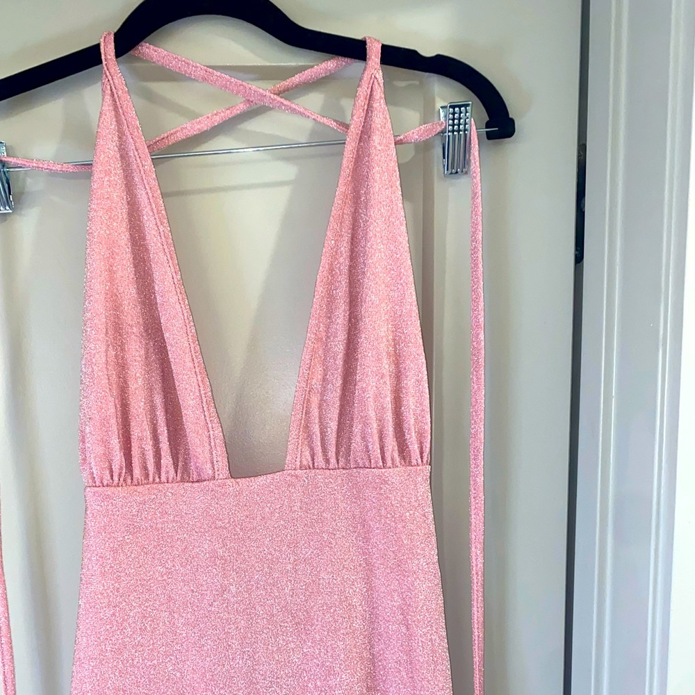 Club Strappy glitter pink dress. Never worn.